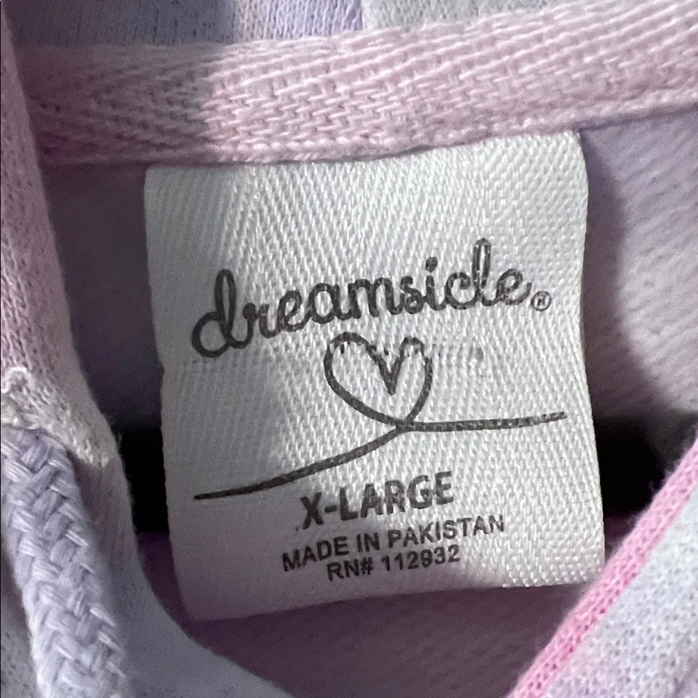 Tie-Dye Pink and Purple Hoodie - Picture 2 of 4